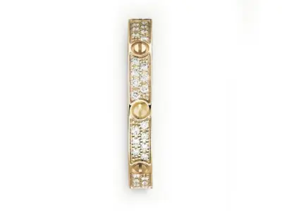 Luxury Fashion Ring With Gem 3D print model 3D print model