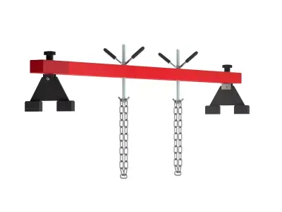Garage Dual Hook Engine Gearbox Support 3D model
