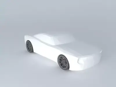 Muscle car template Free 3D model