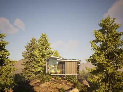 056Modernhouse1f57m2 3D model