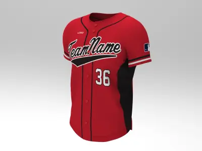 Mens Baseball Jersey 3D model