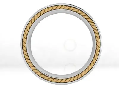 Diamond Wedding Band 4406 3D print model