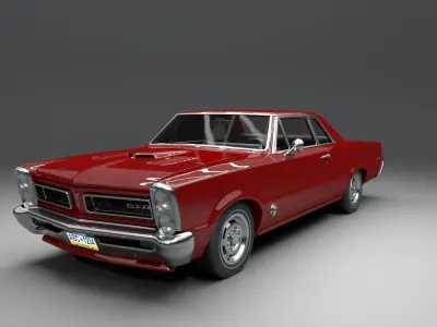 pontiac gto 1965 3D model