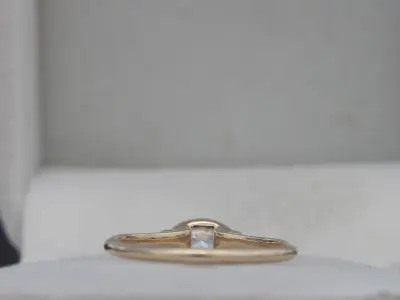 Marquise Cut Diamond Engagement Ring - 3D Printable Model 3D print model