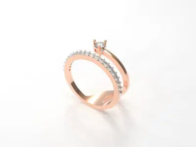 052 - Delicate Ring For Girls 3D print model