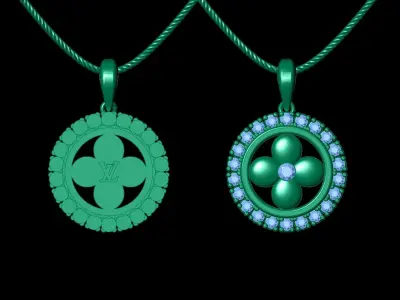 LV Woman Pendant 3D print model