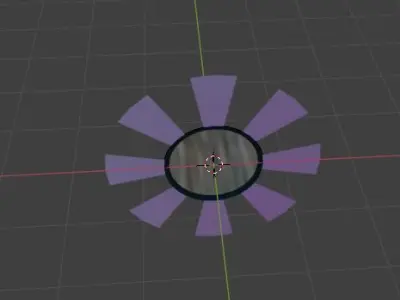 Mirror Decoration with Gradient Effect 3D model