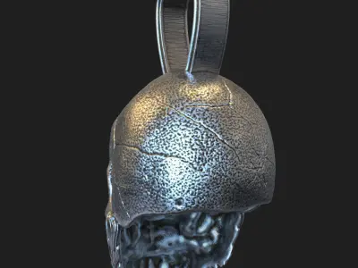 Skull Pendant jewelry Bearded vol3  3D print model