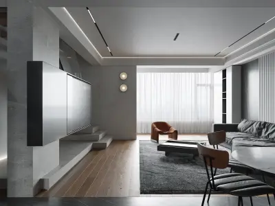 Minimalist Apartment Interior Design 3D model