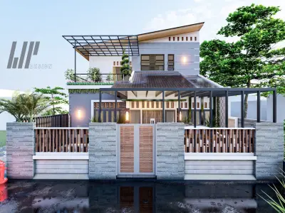 modern minimalis house concept 3D print model