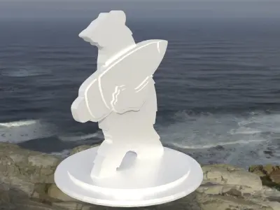 Ornament bear Wojtek figurine Free 3D print model