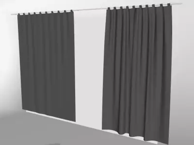Marvelous Designer and 3DS Max Curtains02 Bigger 3D model