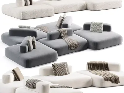 Modular sofa Flow Plus by Aatom 3D model