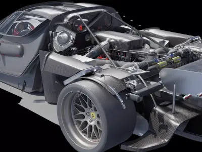 Ferrari Enzo Sport Car 3D model