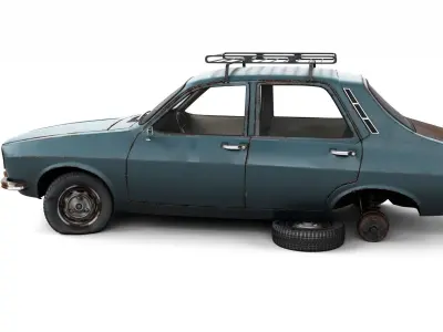 Rusty Dacia 1300 3D model