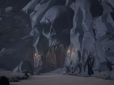 Stylized Dungeons - 3D Low Poly Pack for Unity and Unreal Engine Low-poly 3D model