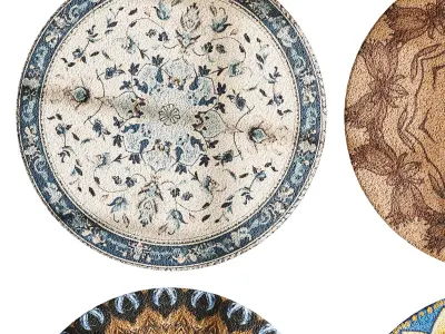round carpet 13 3D model