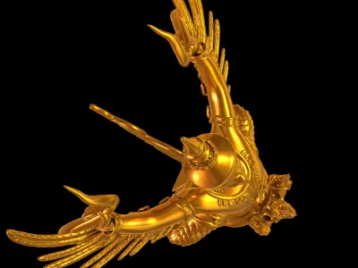 Thai Garuda Statue 3D model