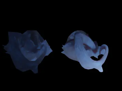 DARK TREE Low-poly 3D model