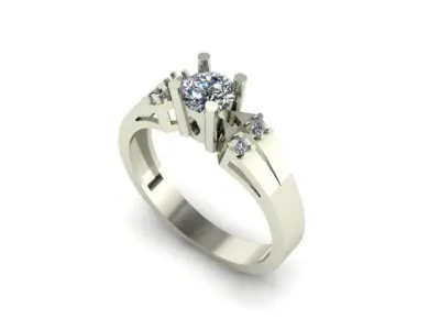 wedding ring 3D print model