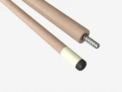 Traditional Pool Cue 3D model