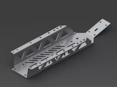 hpi - rovan baja chassis 3D model