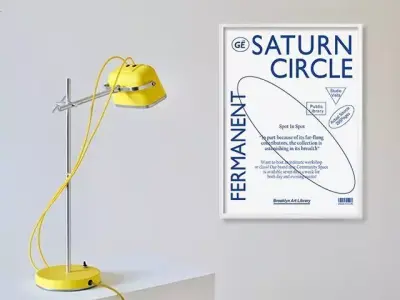 saturn circle modern interior frame 3D model