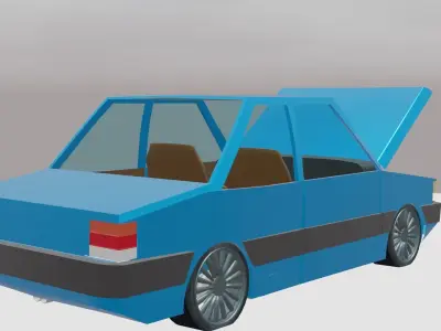 Chevrolet Chevette Low-poly 3D model