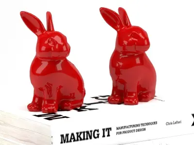 3D Bunny Rabbit Books 3D model