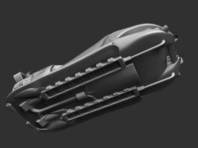 Police car of the future 3D print model