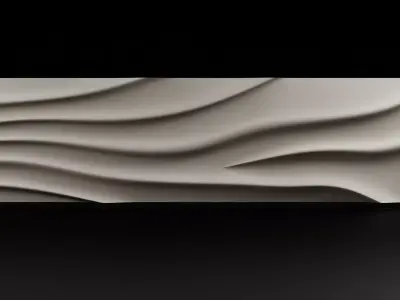 Elegant Front Panel Bas-Relief 3D Mesh for TV Stands 3D print model