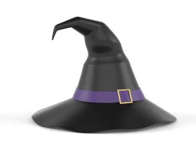 Halloween Pumpkin with Hat 3D model