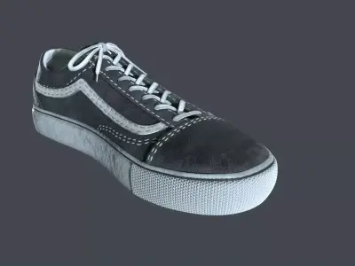 Vans Sneakers Old Skool Low-poly 3D model