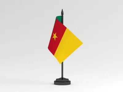 Table Flag Cameroon 3D model