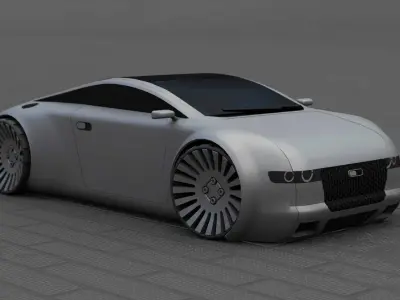 CONCEPT SPEED CAR  RIGGED 3D model