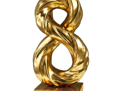 Abstract sculpture 2 Low-poly 3D model