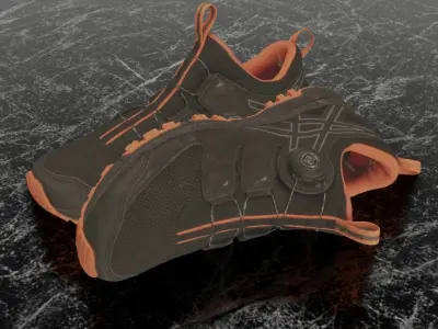 ASICS GEL FUJI RADO 3D SHOES Low-poly 3D model