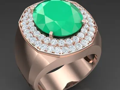 Luxury Men Rings Designs 6MR060 3D print model