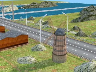 Dynamic Multi-Track Racing Kit 3D Model 2025 Low-poly 3D model