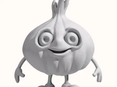 Garlic Character 3D model