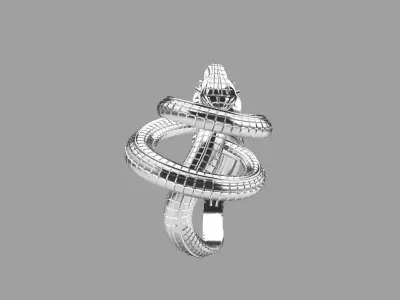 snake ring1 3D print model