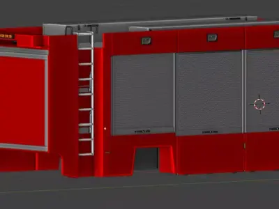 Feuerwehr GSF Geraetewagen Gefahrgut 3D model