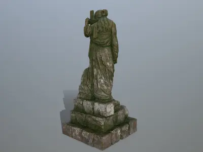 statue 5 Low-poly 3D model