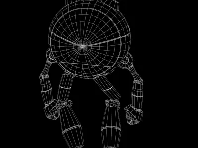 Bot Mike Wazowski 3D Model Low-poly 3D model