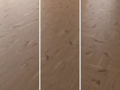  Parquet Oak Vergne Wild Wood set 3 3D model