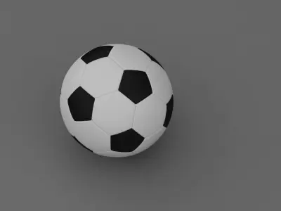 Football 3d Model soccer ball Low-poly 3D model