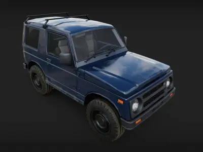 Suzuki Jimmy Mini SUV Low-poly 3D model