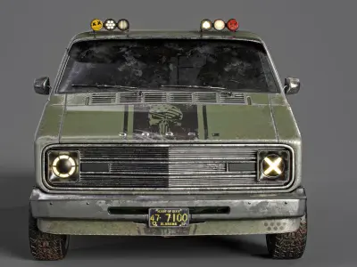 DODGE TRADESMAN VAN 1974 3D model