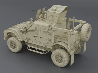 Combat Multi-Role Vehicle Low-poly 3D model