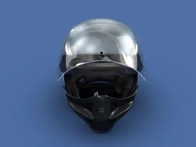 Motorcycle Race Helmet 1979 MAD MAX Jim Goose MFP 3D model